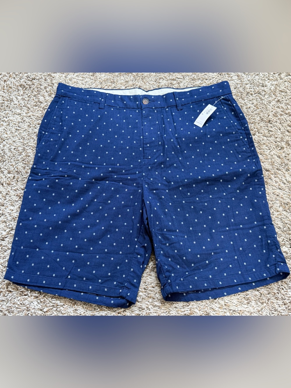 Old Navy Navy Blue Mini Dot Casual Shorts